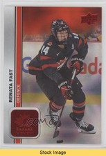 2023 Team Canada Juniors Women's WC Red Patterned Foilboard Renata Fast READ uk2