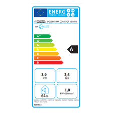 Olimpia Splendid - 02378 Dolceclima Compact 10 Mbb Condizionatore Portatile - 10.000 Btu/H, 2,6 Kw, Con Telecomando, Gas Naturale R290, Design Made In Italy, Bianco - 4