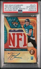 2021 Trevor lawrence gold standard NFL Logo patch rookie Card 1/1