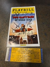 You Can't Take It With You - Signed Playbill - September 2014 with ticket!