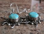 Sunburst Turquoise Earrings — photo 3