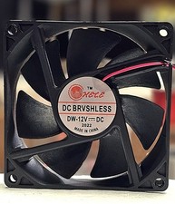 12V Brushless cooling fan W/ 80x80x25mm 2 pin plug Manufacture may vary 