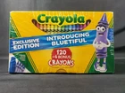 New Exclusive Edition Crayola Crayon Bluetiful 120 + 4 Bonus Deluxe Box Sealed