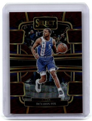 2023-24 Panini Select De'Aaron Fox Maroon Concourse #/175
