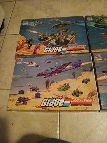 1984 Gi Joe Mural Puzzles Complete Set Of 4 - Picture 2 of 3
