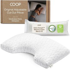 NEW Coop Home Goods Original Cut-Out Adjustable Pillow, Queen Size
