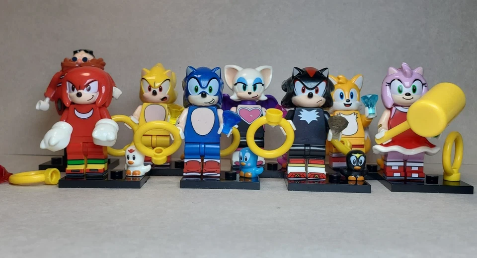 Pack de 8 minifiguras personalizadas de Lego Sonic the Hedgehog Foto 2 de 4