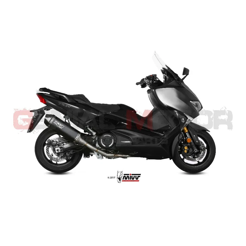 Ligne Complète pour Yamaha T-max 530 2017 2019 Mivv Speed Edge Black No Kat
