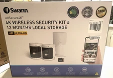 Swann AllSecure 4K Wireless NVR Security System 2 Camera Outdoor Wifi AS4K800SD2