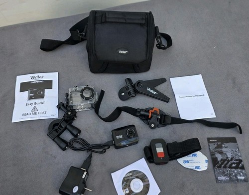 Vivitar DVR786HD Full HD Action Cam Kamera wasserdichte Tasche & Tasche mit Ladegerät - Bild 4 von 19