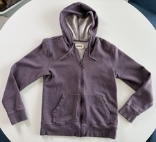 Pact Sweatshirt Womens Small Purple Hoodie Pockets Full Zip Organic Cotton