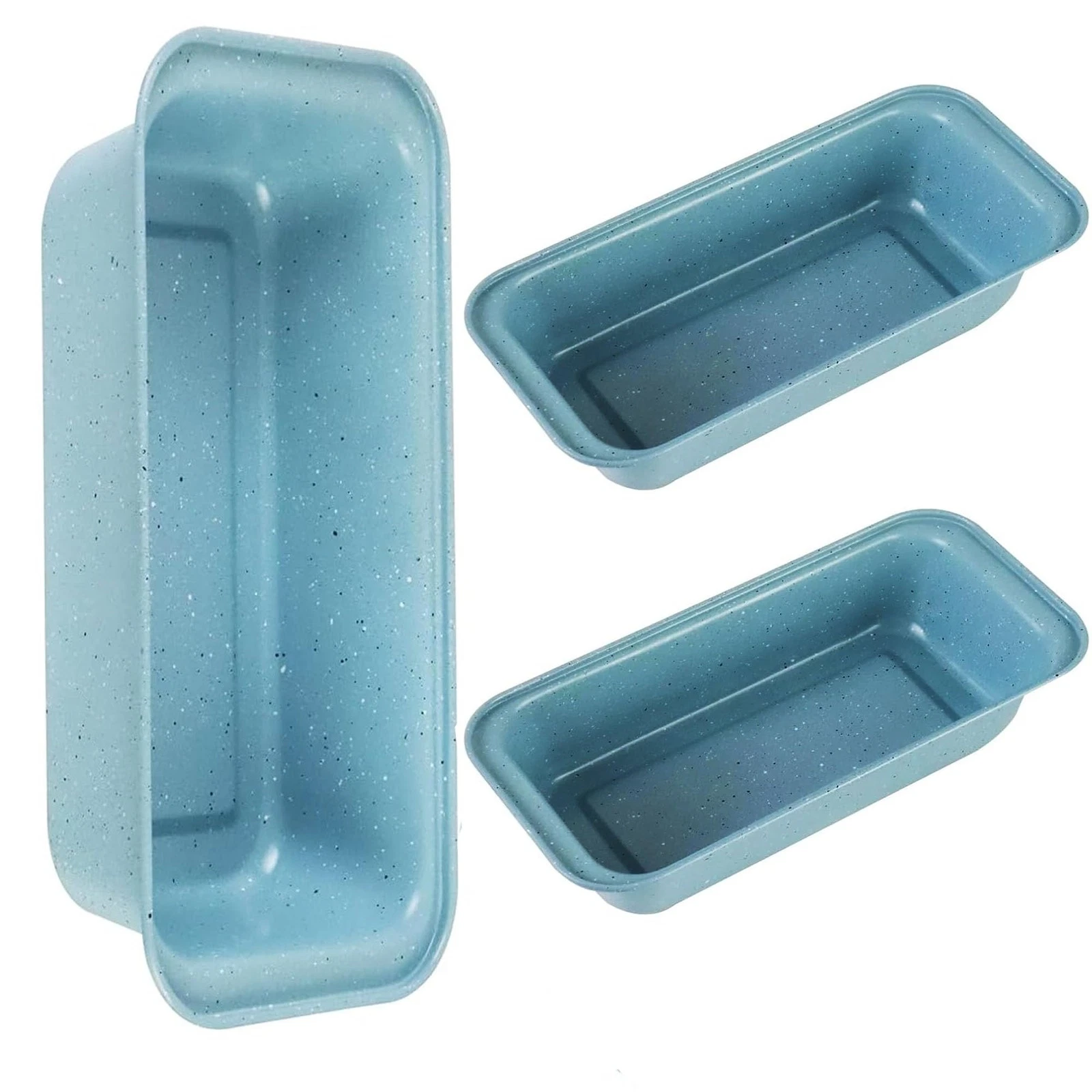Proigtz 3-Piece Non Stick Bread Pans, 9x5 Inch Stackable Loaf Pan, Advanced C...
