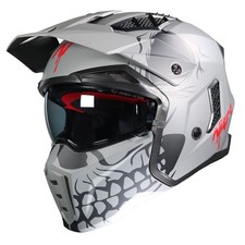 Nitro NZ302 Fighter Motorcycle Helmet Satin Skull
