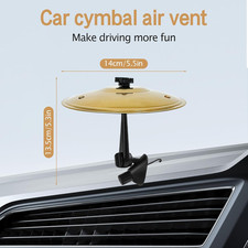 2 PCS Car Cymbal Car Cymbal Air Vent Mini Drum Crash Cymbal Music Lovers Durable