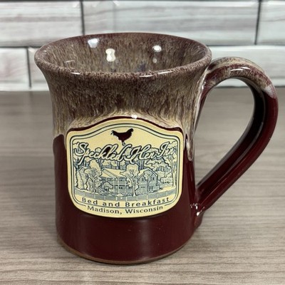 Rare Speckled Hen Inn Bed & Breakfast Deneen Pottery Mug Madison WI