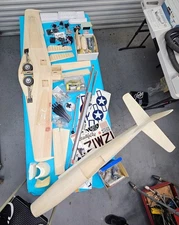 Lot of Top Flite P-51D Mustang 1/7  .60-1.20 GOLD EDITION WWII Fighter Airplane 