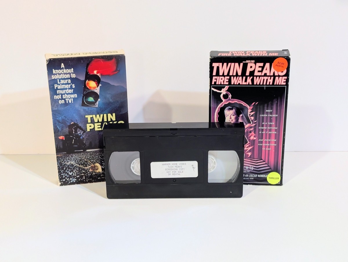 RARE Twin Peaks VHS SCREENER Advance Promo Warner Pilot & Fire