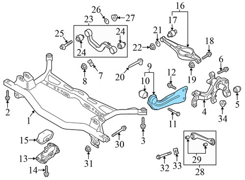 2012-2022 VW PASSAT B8 - REAR LEFT Trailing Control ARM 1K0505223L - Picture 4 of 6