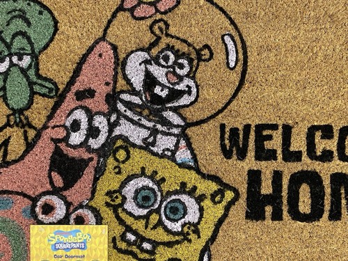 SELTENE SpongeBob Schwammkopf & Friends Outdoor Kokos Fußmatte, 18” x 28” - Bild 2 von 6