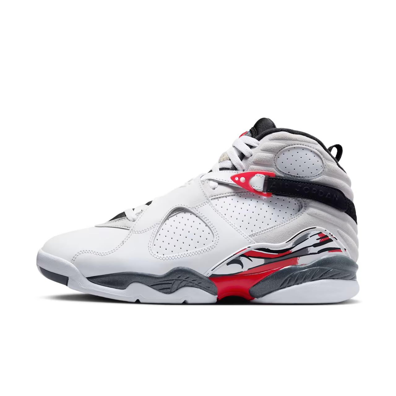 Nike Air Jordan 8 Retro Bugs Bunny White True Red Mens Sneakers 305381-100