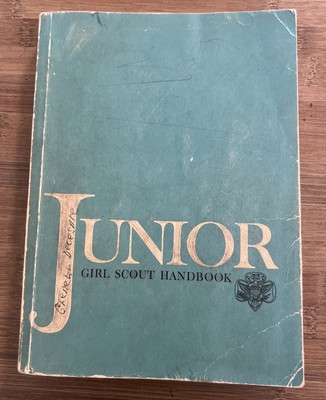 1972 Junior Girl Scout Handbook MCM Vintage Games Recipes Book