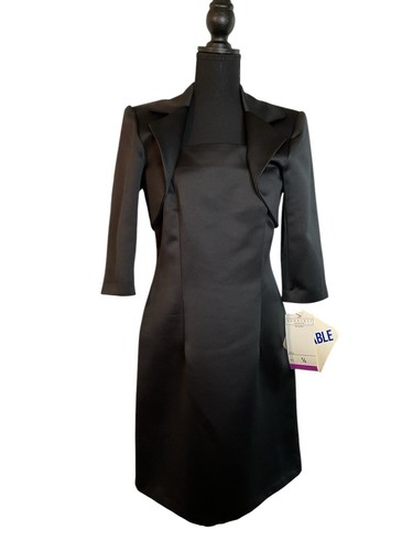 Vestito nero formale Scarlett. Senza maniche con giacca. Taglia 7/8 nuova con etichetta - Foto 11 di 18
