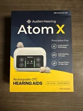 Audien Hearing  ATOM X Rechargeable OTC Hearing Aids No App Needed New