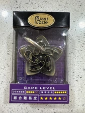 Hanayama Cast Metal Brainteaser Cast Flower Level 5 Very Rare