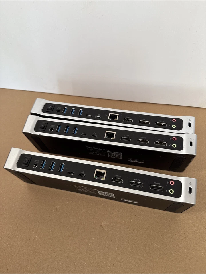 Startech 4K USB-C Dock Triple UHD 4K Monitor Docking Station DK30CH2DPPDU No PSU - Image 3 of 4