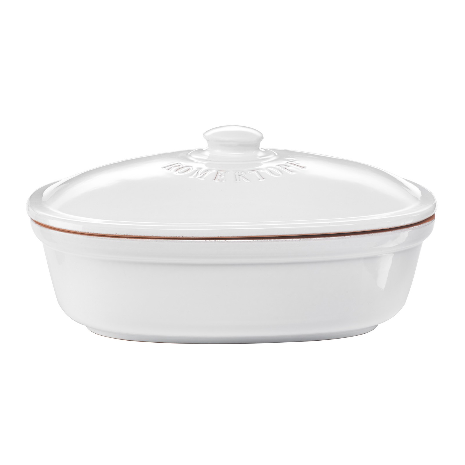 RÖMERTOPF Brottopf Brotkasten MEDIUM OVAL Weiß 29,5 cm