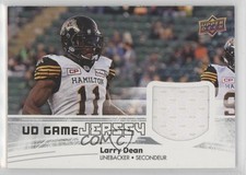 2018 Upper Deck CFL UD Game Jersey Larry Dean #GJ-LD a2n