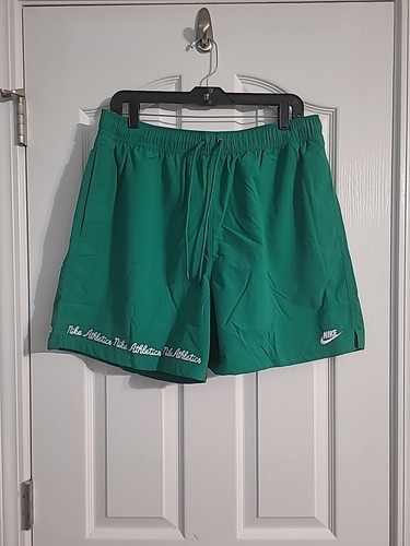 Nike Athletics Club Men's Size Large Woven Green Flow Stitched Shorts FV5661-365