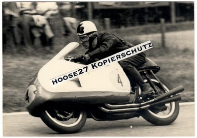 Foto Motorsport Gilera 500ccm R. Armstrong Irland WM-Lauf Solitude 1956 orig0829