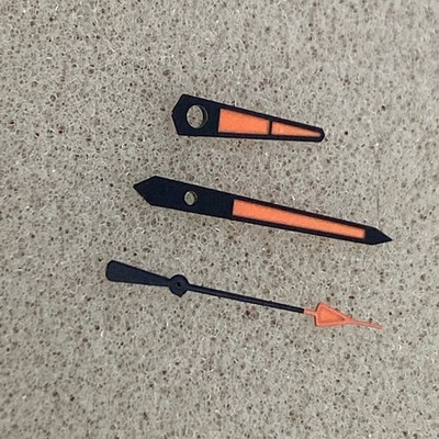 Orange Luminous Watch Hands Replacement Parts For NH35/NH36 Watch Movement