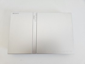 PlayStation 2 PS2 Slim Silver Console Only NO CORDS Tested Works SCPH-77001