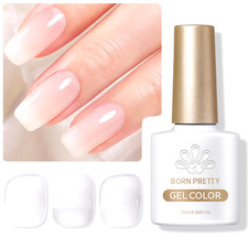 Jelly Nude Gel Nail Polish 10ml Light Pink UV...