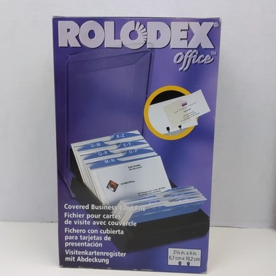 Rolodex Office Covered Business Card File Organizer 100 Sleeves A Z Index Tabs | eBay Rolodex Office Covered Business Card File Organizer 100 Sleeves A Z Index Tabs | eBay