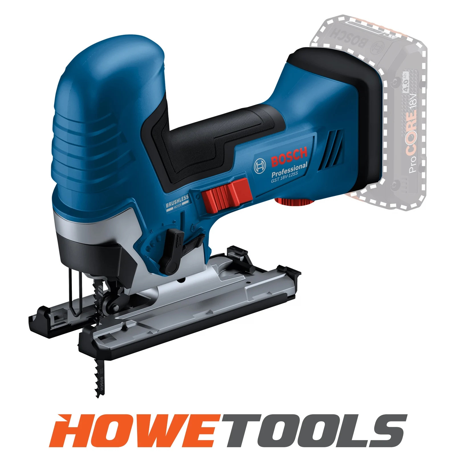 BOSCH GST 18V-125 S N 18v Jigsaw body grip