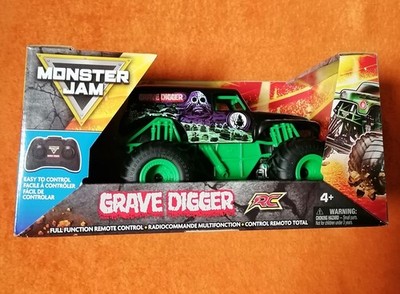 Monster Jam Monster Trucks 1:24 Hot Wheel RC GRAVE DIGGER Fehrngesteuert Neu TOP