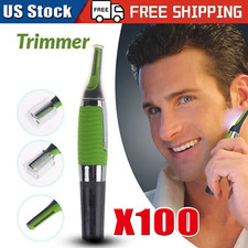 Hot Men Nose Ear Face Neck Eyebrow Hair Mustache Beard Trimmer Shaver Clipper PE