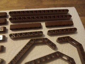 C Lego Lot 16 Old Brown Technic Liftarm 32278 32525 32009 4481 32524