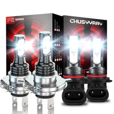 Para for Toyota Yaris 2006-2020 LED Faros Altos/Bajos+Luces Antiniebla Bombillas