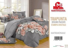 Copriletto Trapuntato 3D Estivo - Stampa Chicco Verde - Leggero E Traspirante - Misura 150x200 Cm - Foto 9