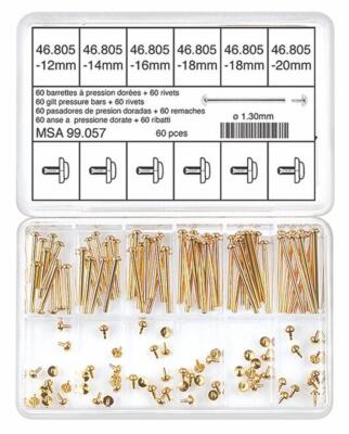#ad Horotec MSA99.057 Assortment of Yellow Stainless Steel Pressure Bars �1.30mm $33.95