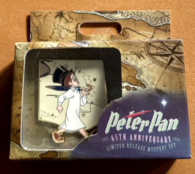 DISNEY 2018 PETER PAN 65TH ANN. NEVERLAND MAP MYSTERY JOHN REVEAL/ CONCEAL PIN
