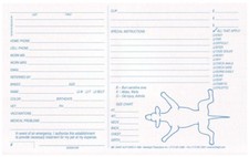 White Klip Kards Dog Grooming Kennel Card Dia...
