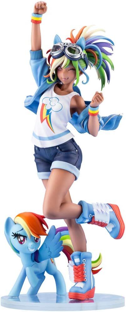中古品 Rainbow Dash フィギュア コトブキヤ Rainbow Dash Action Figure My Little Pony Bishoujo Princess Statue