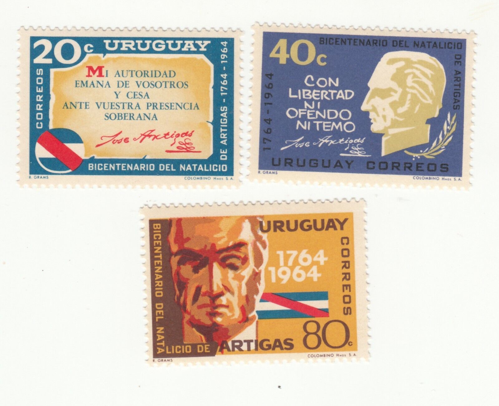 Uruguay 1965. 200th Cheap Anniversary of General Artigas. Easy-to-use Birth the