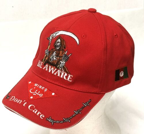 Afghanistan Operation Enduring Freedom Mines Don't Care Be Aware Cap Hat OS - Picture 1 of 11