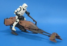 Star Wars Biker Scout Trooper 3.75" Action Figure Speeder Bike 1996 Power Force